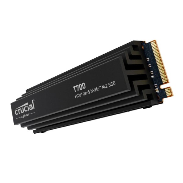 Crucial T700 4TB PCIe Gen 5.0 NVMe M.2 Internal SSD with Heatsink