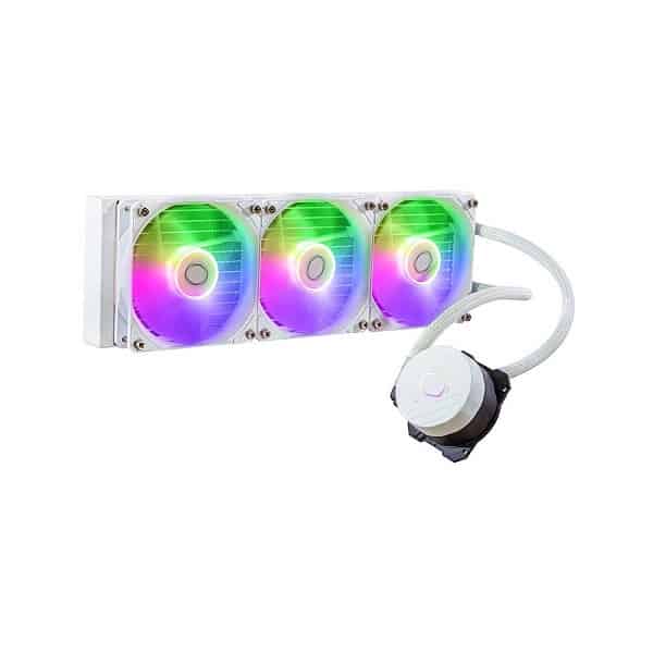 Cooler Master MasterLiquid 360L Core WH ARGB 360mm All-in-One Liquid CPU Cooler (White)