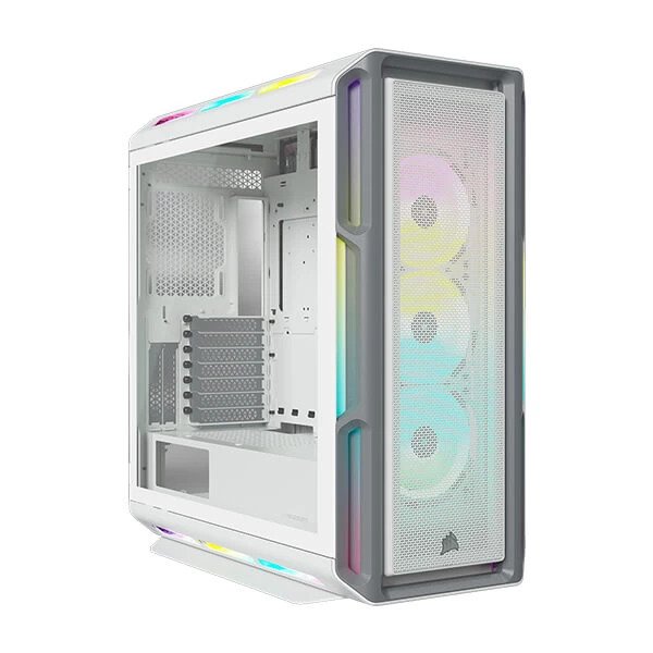 Corsair iCUE 5000T RGB Mid-Tower ATX Gaming Cabinet (White)