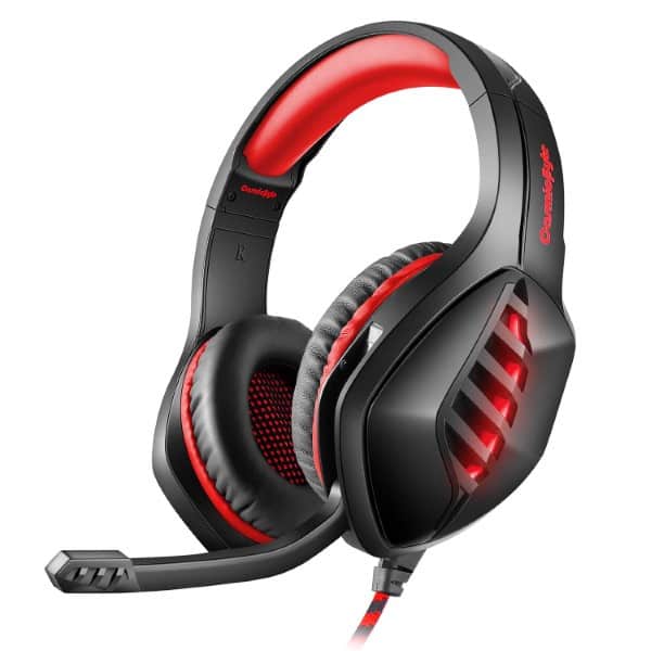 Cosmic Byte GS430 Red Gaming Headphone with 7 Color RGB Led and Microphone (Red)