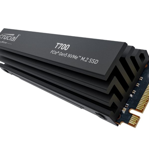 Crucial T700 1TB PCIe Gen 5.0 NVMe M.2 Internal SSD with Heatsink