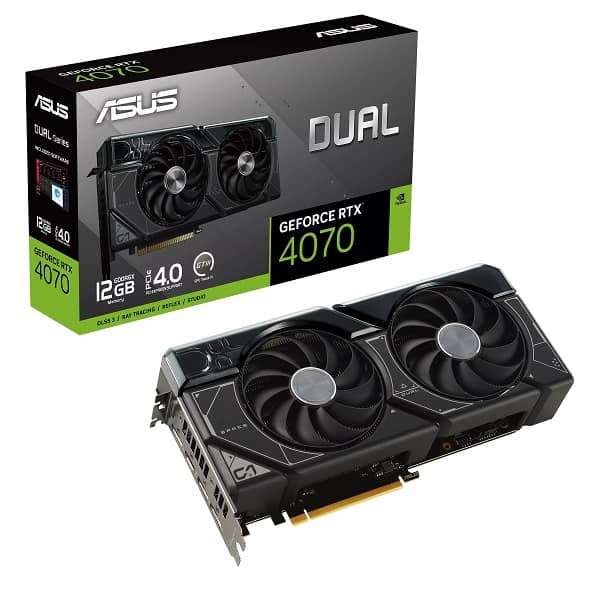 Asus Dual GeForce RTX 4070 12GB GDDR6X graphics card