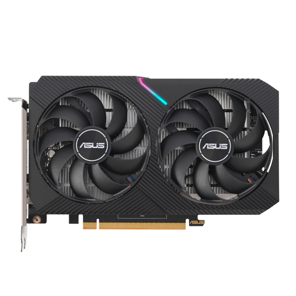 Asus Dual RX 6400 4GB GDDR6 graphics card with 2 Axial-tech fans