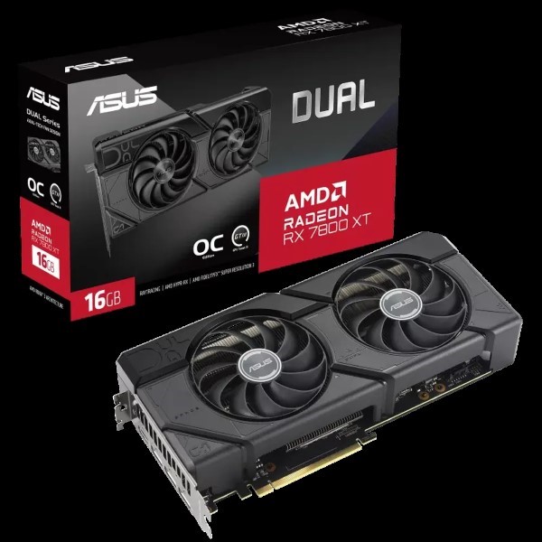 Asus Dual Radeon RX 7800XT OC Edition 16GB Graphics Card