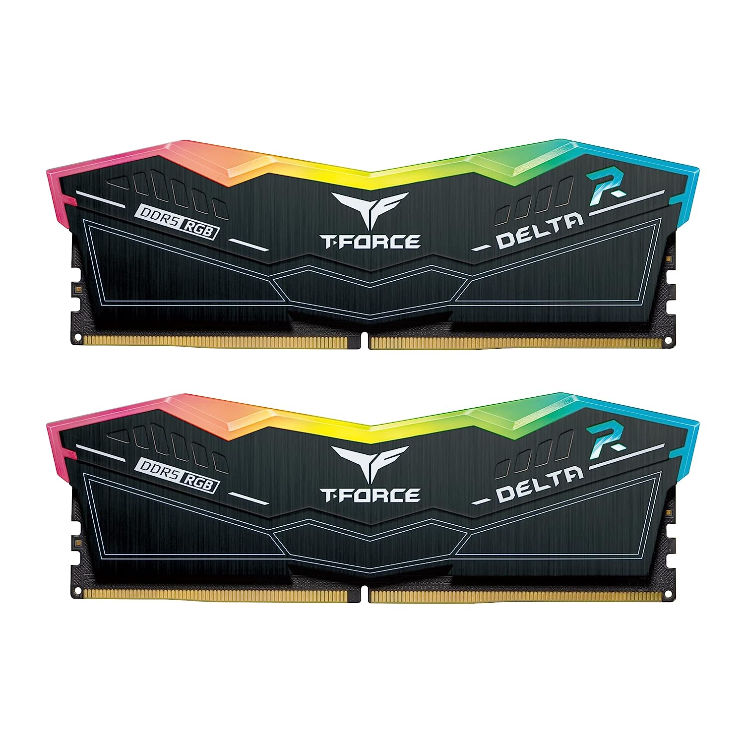 TeamGroup T-Force Delta RGB 32GB (16GB X 2) 5200Mhz DDR5 CL40 Desktop Memory (Black)