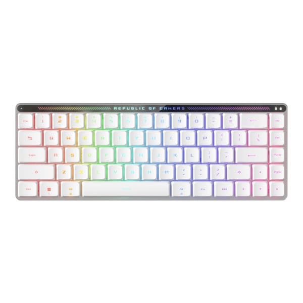 Asus ROG Falchion RX Low Profile 65% Wireless Gaming Keyboard with ROG RX Switch (White)