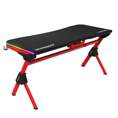 Gamdias Deadalus M1 RGB Gaming Desk (Black-Red)