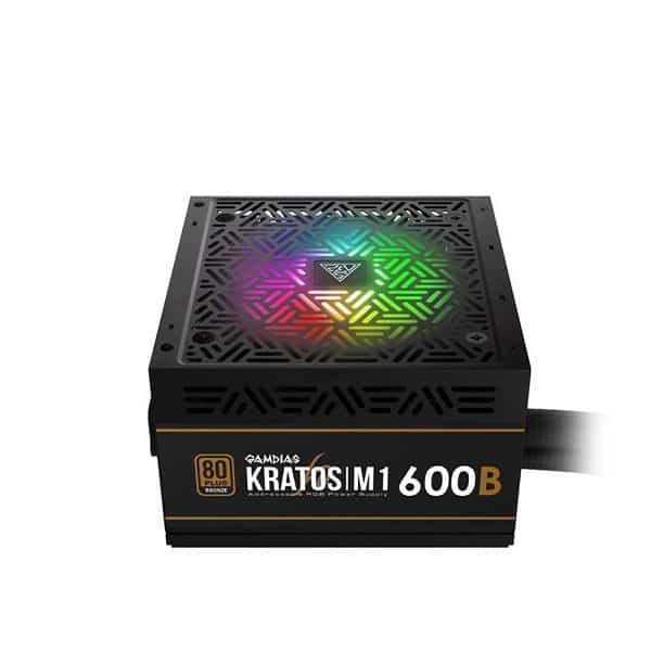 Gamdias Kratos M1 600B 600 Watts 80+ Bronze RGB PSU