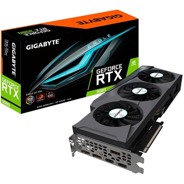 Gigabyte GeForce RTX 3080 Eagle OC (Rev. 2.0) 10GB GDDR6X LHR Graphics Card