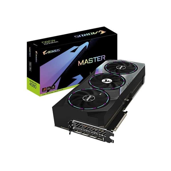 Gigabyte RTX 4080 Aorus Master 16GB GDDR6X Graphics Card with LED Display