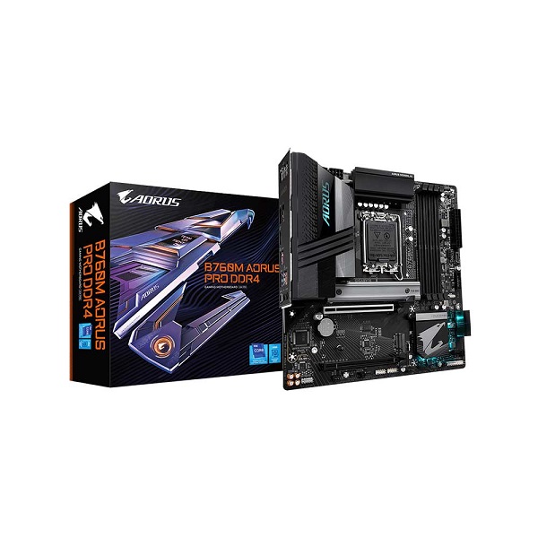 Gigabyte B760M Aorus Pro DDR4 Intel 12th & 13th Gen Support LGA1700 Micro-ATX Motherboard