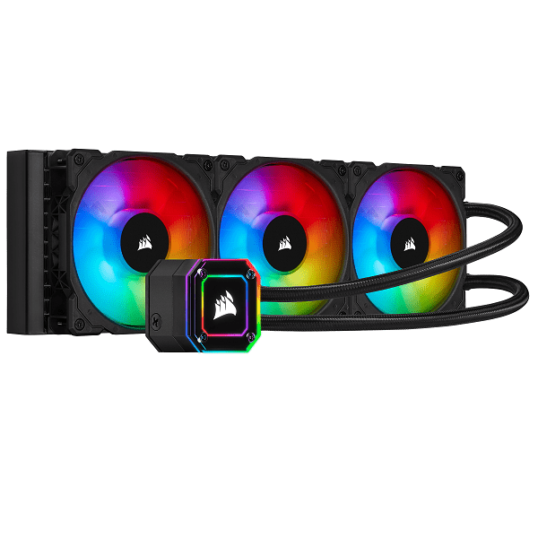 Corsair iCUE H150i Elite Capellix 360mm RGB All-in-One Liquid CPU Cooler with ML Series PWM Fans (Black)