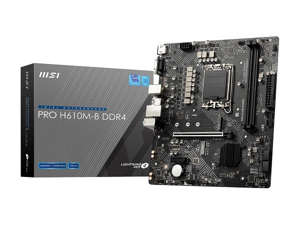 MSI PRO H610M-B DDR4 Intel 12th Gen LGA 1700 Motherboard