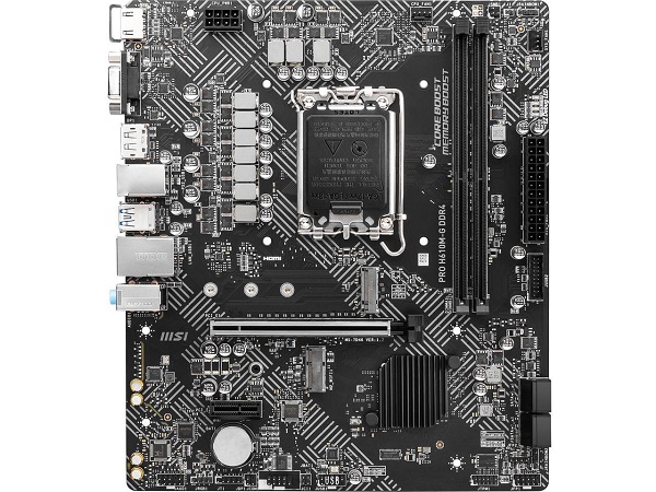 MSI PRO H610M-G DDR4 Intel 12th Gen LGA 1700 Motherboard