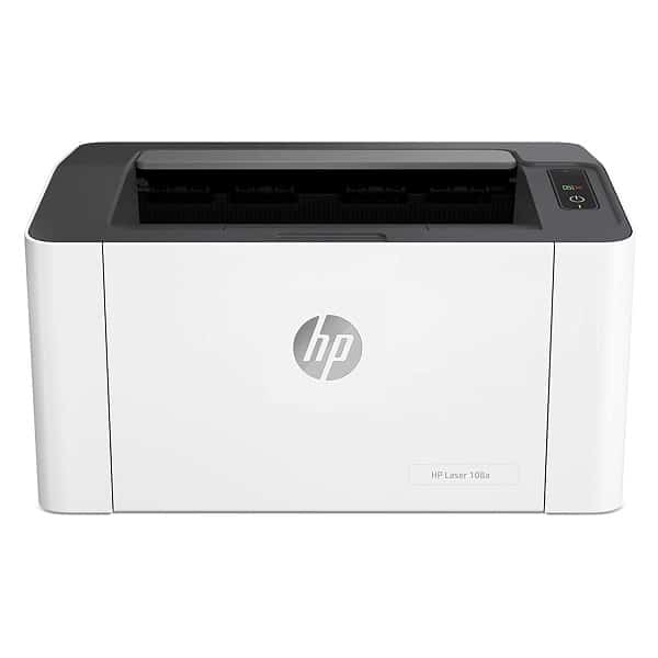 HP 108A Single Function Monochrome Laser Printer with USB Connectivity (White/Toner Cartridge)