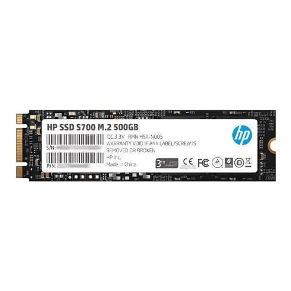 HP S700 M.2 2280 500GB SATA III 3D NAND INTERNAL SSD