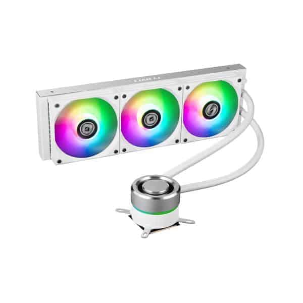 Lian Li Galahad 360 White ARGB CPU Liquid Cooler.