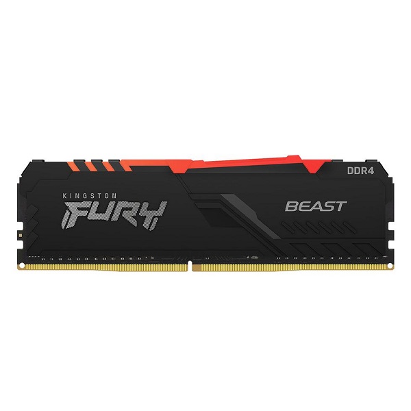 Kingston Fury Beast 8GB DDR4 RAM 3200MHz RGB Desktop Memory