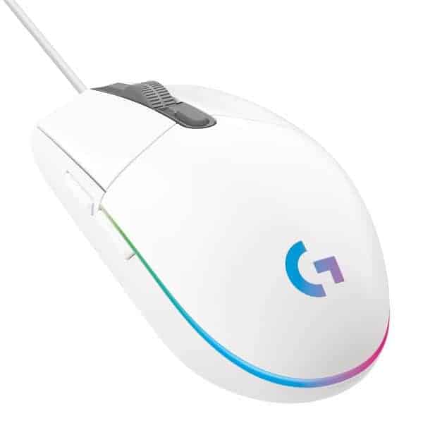 Logitech G102 Lightsync 8K DPI, 6 Programming Buttons Gaming Mouse (White)