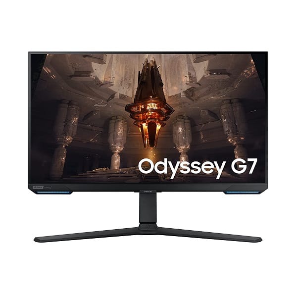 Samsung Odyssey G7 LS28BG702EWXXL 28-Inch 4K 144Hz 1ms IPS Panel Monitor with VESA Display HDR 400 and Smart TV Experience