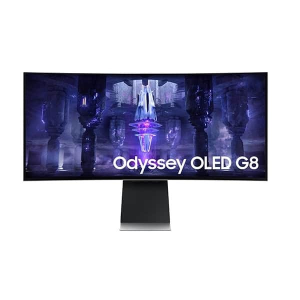 Samsung Odyssey OLED G8 LS34BG850SWXXL 34-Inch 2K WQHD 175Hz 0.1ms OLED Gaming Monitor with Smart TV Experience