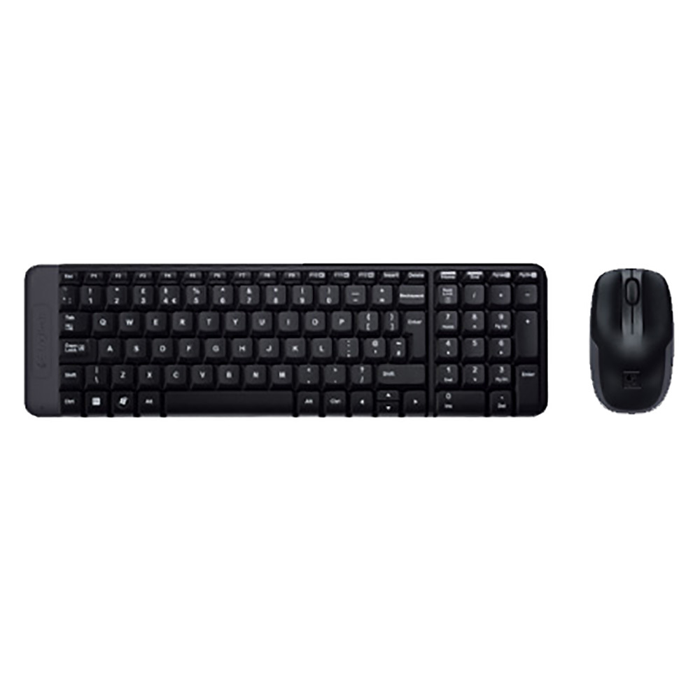 Logitech MK220 Wireless Keyboard and Mouse Combo (Black)