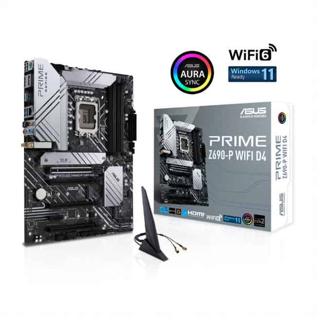 Asus Prime Z690-P WiFi D4 Intel 12th Gen LGA1700 ATX Motherboard