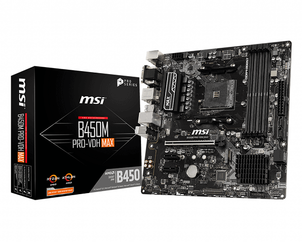 Msi B450M Pro VDH Max DDR4 AM4 M-ATX Motherboard