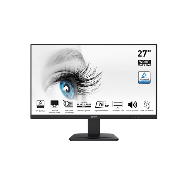 MSI Pro MP273QV 27-Inch QHD 75hz 1ms VA Panel Monitor