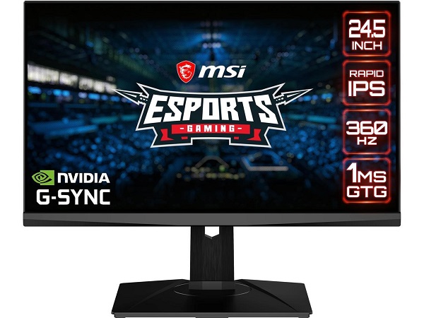 Msi Oculux NXG253R FHD IPS 360Hz 1ms E-Sports Gaming Monitor with G-Sync Compatibility