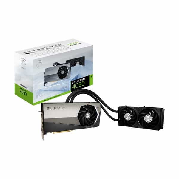 MSI GeForce RTX 4090 Suprim Liquid X 24GB GDDR6X Graphics Card with 240mm Liquid Cooler Built-In