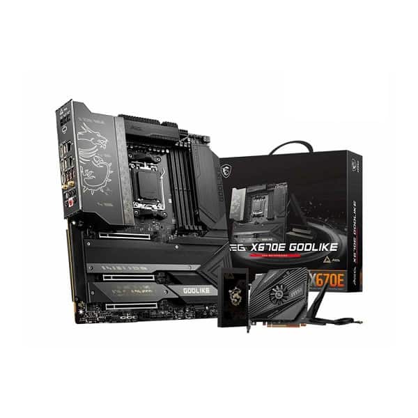 MSI MEG X670E Godlike AMD AM5 LGA 1718 DDR5 E-ATX Motherboard for Ryzen 7000 Series Desktop Processors