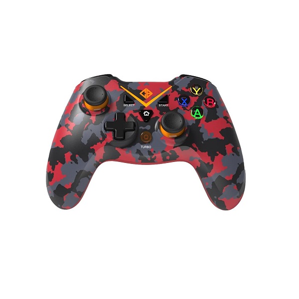 Cosmic Byte C3070W Nebula 2.4G Wireless Gamepad for PC/PS3 with Support for Windows XP/7/8/10 (Camo Red)