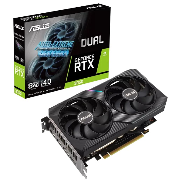 ASUS DUAL GeForce RTX 3050 8GB GDDR6 graphics card