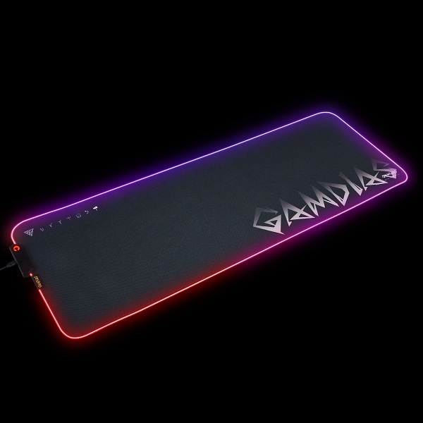 Gamdias Nyx-P3 Multi-Colored RGB Gaming Mousepad with 10 ARGB LED Effects and Non-Slip Rubber Base