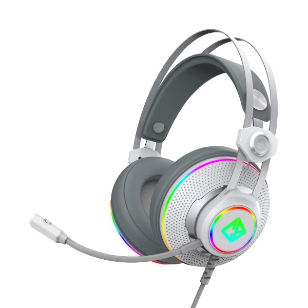 Cosmic Byte Proteus White Headset Dual Input USB and 3.5mm, 7.1 Surround Sound