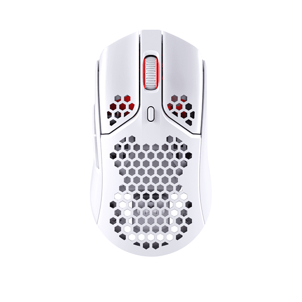 HyperX Pulsefire Haste Wireless White 2.4GHz Gaming Mouse with Pixart PAW3335 Sensor, 16000 DPI, and 6 Programmable Buttons (White)