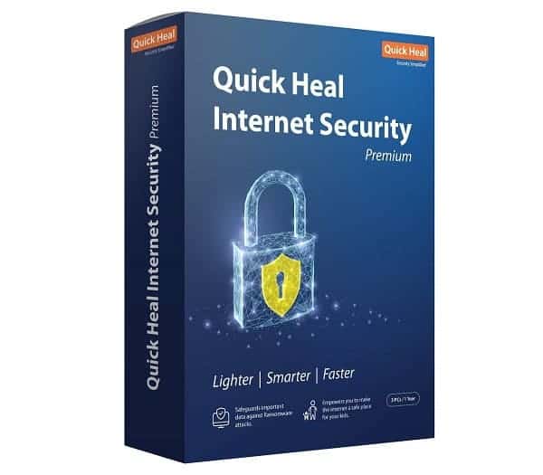 Quick Heal Internet Security 3PC 1-year software.