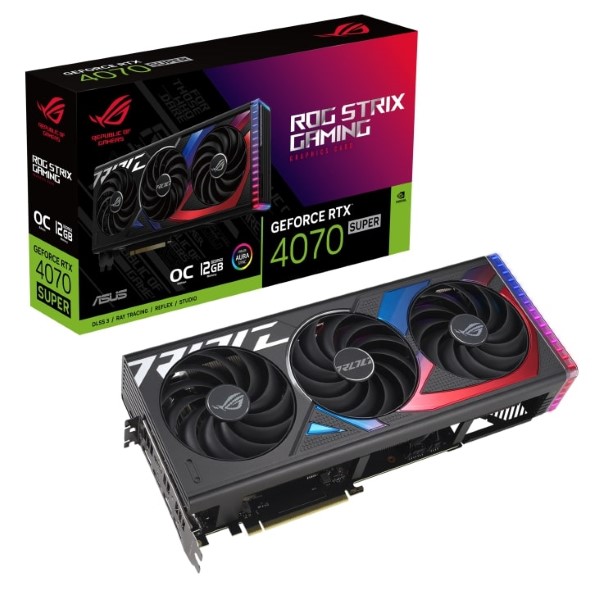 Asus ROG Strix GeForce RTX 4070 Super OC Edition 12GB GDDR6X Graphics Card