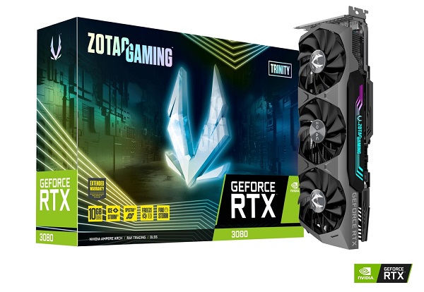 Zotac Gaming GeForce RTX 3080 Trinity LHR 10GB GDDR6X Graphics Card