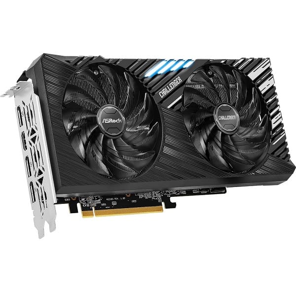 ASRock Radeon RX 7600XT Challenger OC Edition 16GB GDDR6 Graphics Card ...