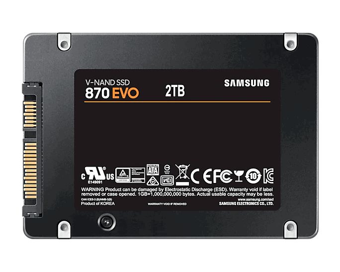 Samsung 870 EVO SATA III (2.5″) 2TB SSD