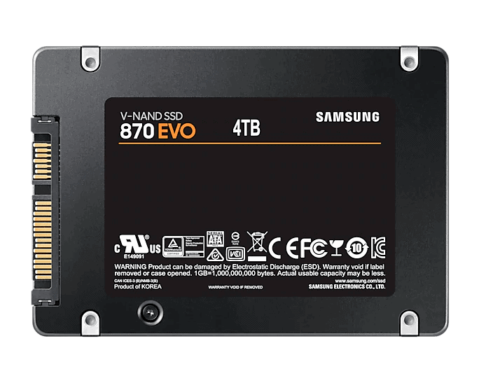 Samsung 870 EVO 4TB SATA III 6.35cm (2.5″) SSD