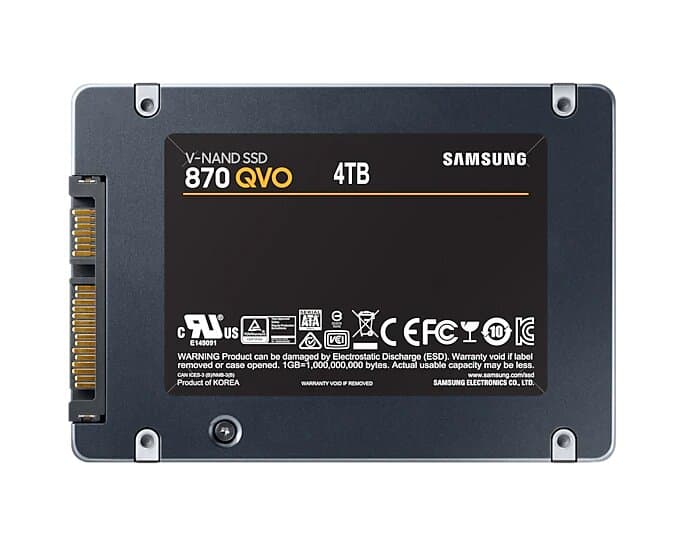 Samsung 870 QVO 4TB SATA III 2.5" Internal SSD