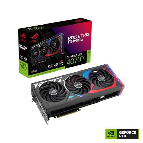 Asus Rog Strix RTX 4070TI OC Edition 12GB GDDR6X graphics card