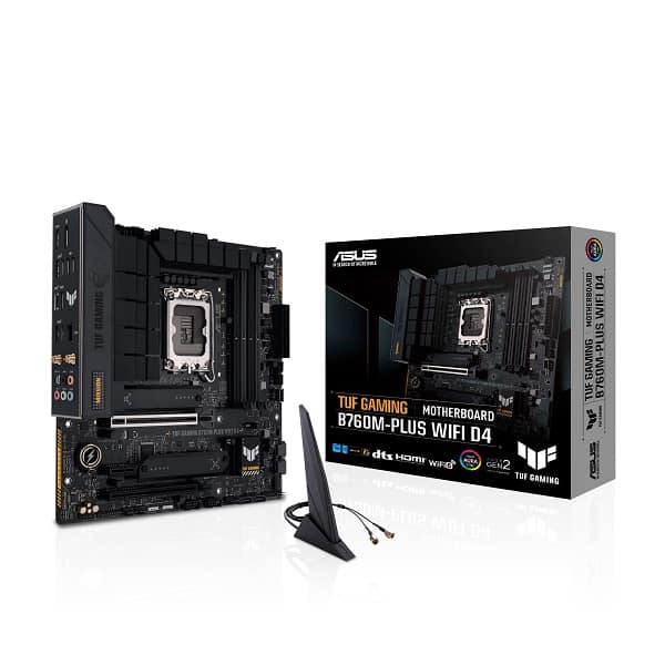 Asus TUF Gaming B760M-PLUS WIFI D4 Intel 13th Gen and 12th Gen LGA 1700 M-ATX motherboard