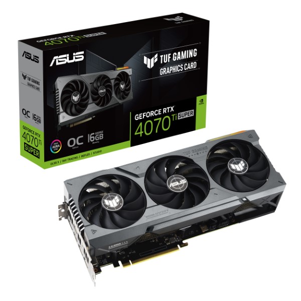 Asus TUF Gaming GeForce RTX 4070Ti Super OC Edition16GB GDDDR6X Graphics Card