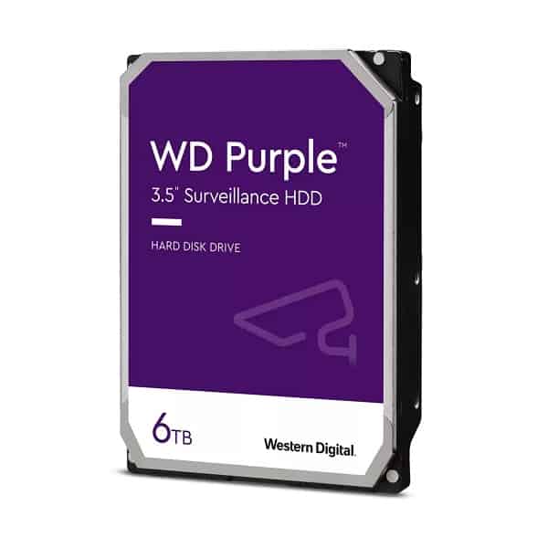 Western Digital Purple 6TB 5400 RPM Surveillance Desktop Hard Drive with 256MB Cache