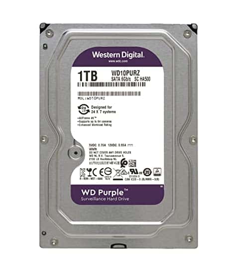 WD Purple 1TB 5400 RPM Surveillance Internal Hard Disk