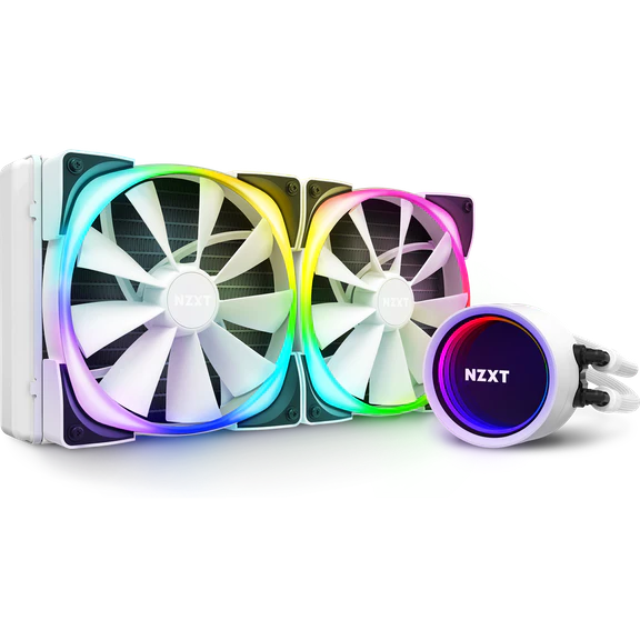 NZXT Kraken X63 280mm ARGB AIO CPU Liquid Cooler White (RL-KRX63-RW)